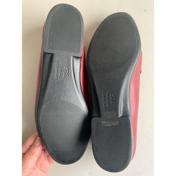 SAS Tripad Red Leather Loafers Women’s Size 9.5 - Picture 4 of 6